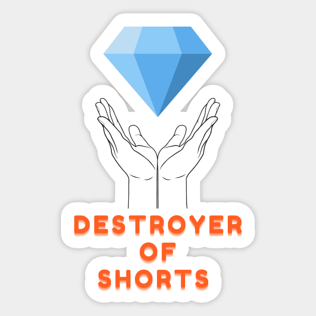 Destroyer Of Shorts Elon Tweets Musk Diamond Hands GME Gamestonk wallstreetbets Stonks Sticker by ColortrixArt